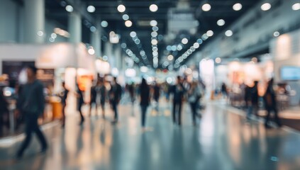 Blurry indoor exhibition hall (1)