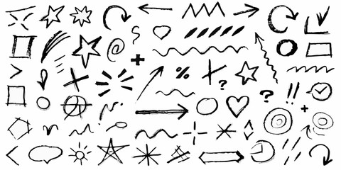 Hand Drawn Doodle Symbols Collection