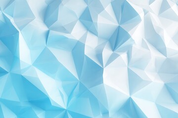 Obraz premium Abstract polygonal pattern of light blue and white triangles
