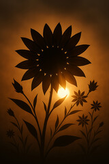 Silhouette Flower collection.