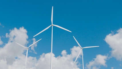 Wind turbines producing green energy