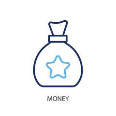 Money thin line vector icons.