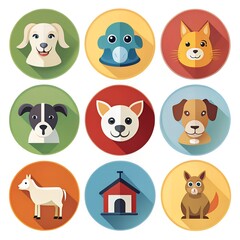 Obraz premium set of animals