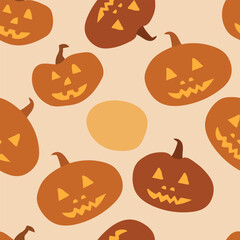 design vector art seamless pattern with halloween style