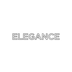 Elegant Outline Word Art of 