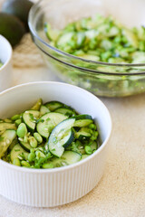 Edamame Cucumber Salad