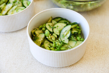 Edamame Cucumber Salad
