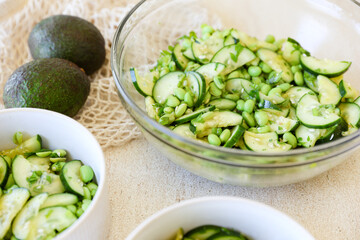 Edamame Cucumber Salad