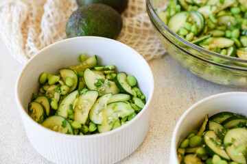 Edamame Cucumber Salad