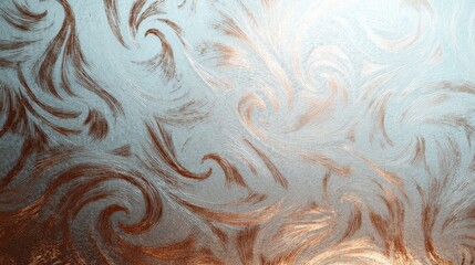 Elegant swirl patterns in a textured surface with shimmering copper accents enhancing the design's appeal