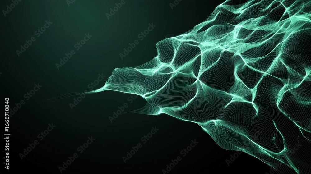 Poster script abstract visualization of automated scripts running on a command line interface.