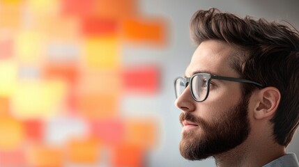 Leadership Manager guiding a software development team through an agile workflow session.