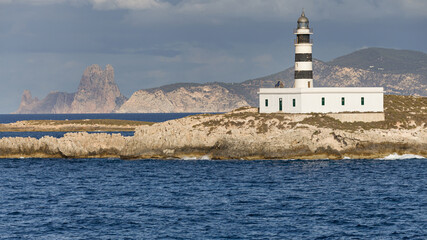 Es Vedra and Es Penjats Lighthouse