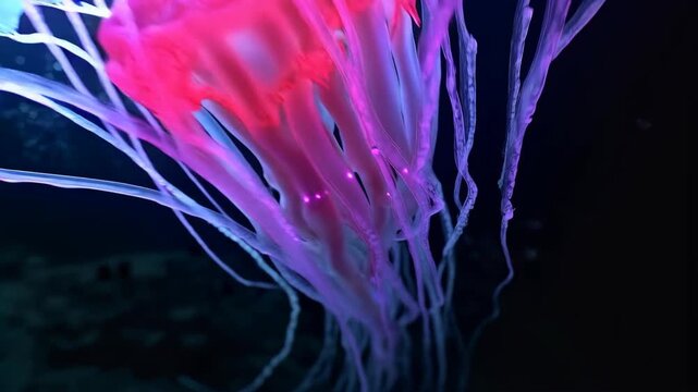 Elegant Phantom Trench Veil 4K Video.
Dive into an ultra-premium 4K 16:9 video of the Phantom Trench Veil, a plausible abyssal jellyfish at 4,000-6,000 meters with a 1.5-meter veil-like bell and flowi