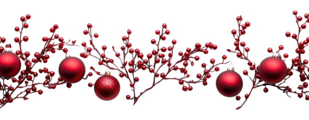 PNG Christmas red ornament border background ornaments white.