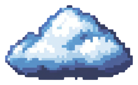 PNG Six pixel cloud icon illustration accessories astronomy.
