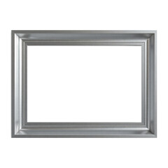 silver picture frame PNG