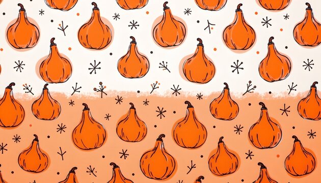 An image displays a decorative seamless pattern that is divided into two distinct color sections