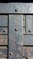 Textured metal gate detail