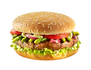 Burger, Ciabatta, salad