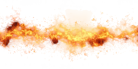 Fire Flames PNG Isolated Collection – Realistic Orange Red Flames Transparent Background