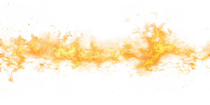 Fire Flames PNG Isolated Collection – Realistic Orange Red Flames Transparent Background