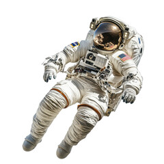 Astronaut in Space Suit on a Transparent Background for Space Exploration Projects and Decor, PNG Format for Easy Use in Creative Designs