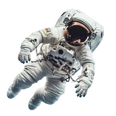 Astronaut in Space Suit on a Transparent Background for Space Exploration Projects and Decor, PNG Format for Easy Use in Creative Designs