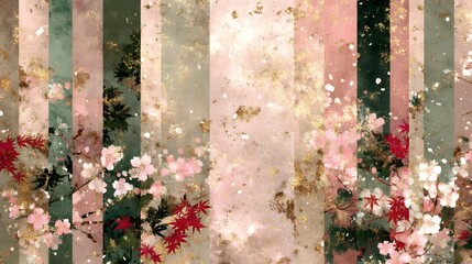 texture, vintage, paper, grunge, art, flower, old, pattern, design, wallpaper, floral, pink, leaf, wall, autumn, backdrop, aged, illustration, marble, retro, spring, color, decoration, page, antique