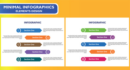 Horizontal process infographic with five colored, arrow-shaped sections, each with an icon and text.
