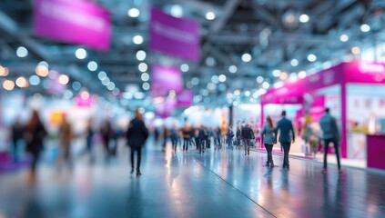 Blurred indoor exhibition hall (8)