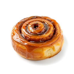 Fototapeta premium Glistening Cinnamon Roll with Rich Glaze
