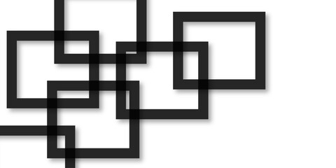 Abstract black lines on white background. luxury white geometric random lines with pattern. Modern white transparent material in triangle and squares shapes. abstract background vector illustration.