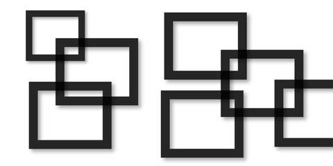 Fototapeta premium Abstract black lines on white background. luxury white geometric random lines with pattern. Modern white transparent material in triangle and squares shapes. abstract background vector illustration.