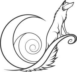 vector illustration of a cat