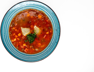 tomato soup in a bowl