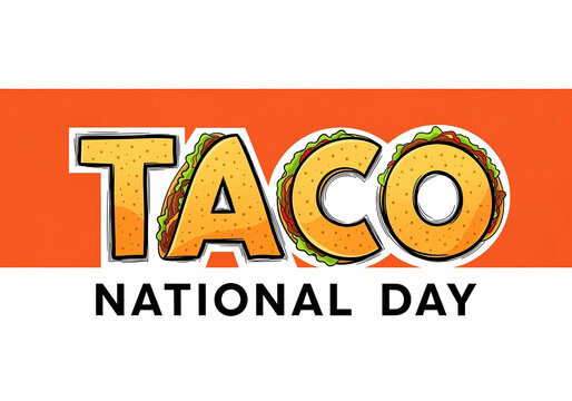 Celebrate national taco day with delicious tacos and festive designs