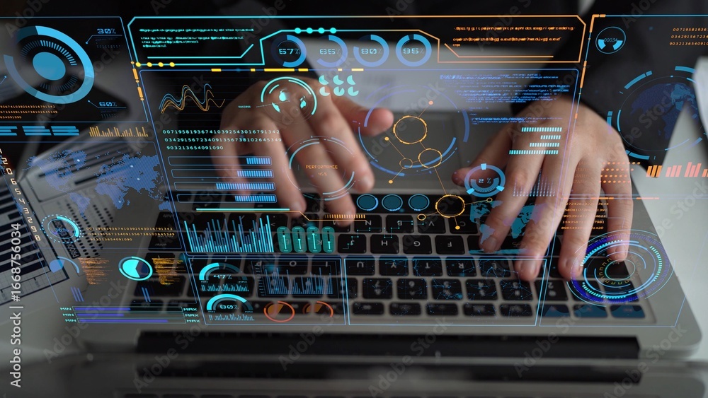 Fototapete data analytics and big data strategy for real-time analytics, predictive data modeling, business int