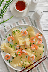dim sum, chinese dumplings with shrimp filling