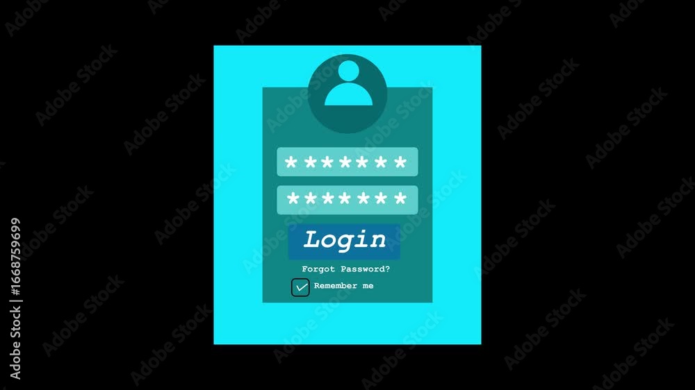 Fototapete sign in social network login blurred password protected forgotten shot of a screen pixels visible lo