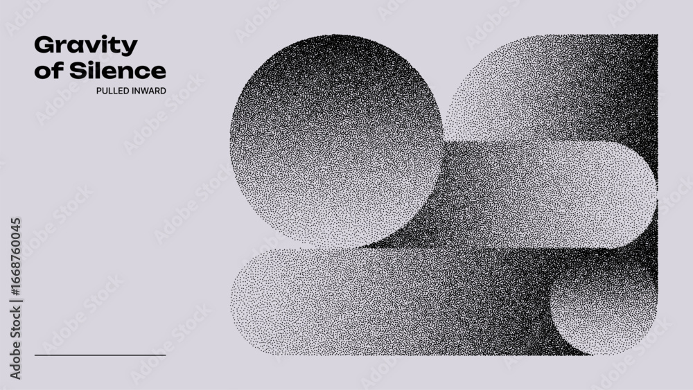 Poster abstract geometry shapes design with noise grain texture. minimalistic artistic background graphic f