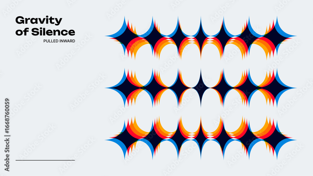 Poster modern geometric colorful pattern with abstract shape for cover art. flat graphic background with fu