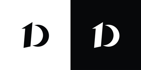 Unique and modern 1D logo design