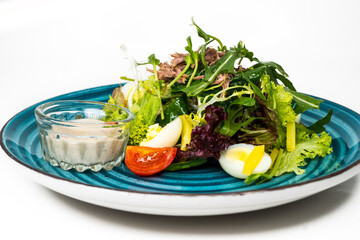 salad with vegetables and cheese