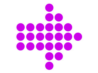 3d arrow with circles