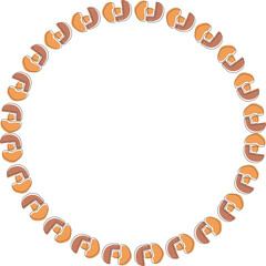 Vector frame for text. Modern Art graphics for hipsters. Colorful stylish geometric empty frame