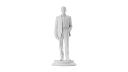 3d man standing on a white background
