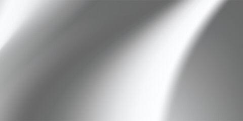 Silver foil background with metal mirror texture. Chrome gradient surface with light gloss. Vector aluminum grey sheet with reflection. Platinum and titanium