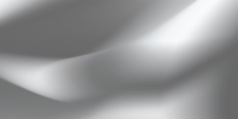 Platinum and titanium Silver foil background with metal mirror texture. Chrome gradient surface with light gloss. Vector aluminum grey sheet with reflection. Platinum and titanium