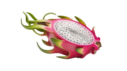 dragon fruit isolated on white background
